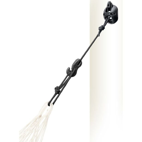 dodatek-za-gugalno-mrezo-la-siesta-casamount-black-3349470-1 mrežo namestite na pravo višino v sekundah. Primerno tudi za viseče mreže