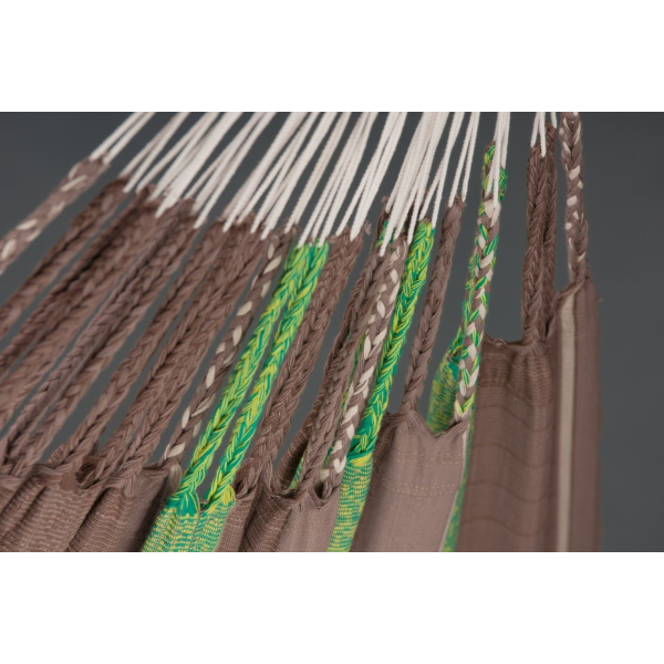 druzinska-viseca-mreza-flora-chocolate-731-1 stkana iz organskega bombaža