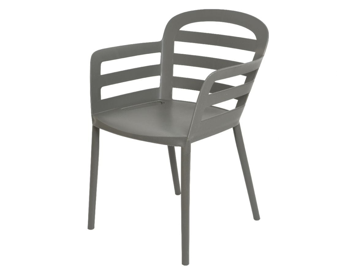 Stol BOSTON antracit pvc, Illu. PODROBNEJŠI OPIS Mere dx55 šx60 vx79 cm