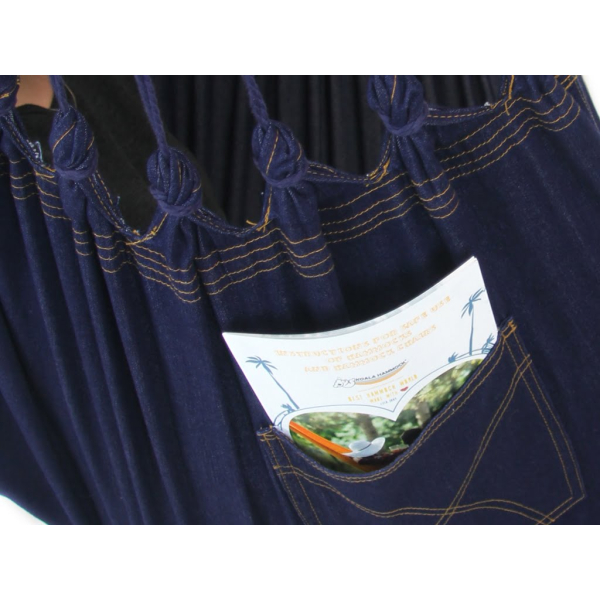 viseci-stol-koala-hc10-jeans-koala-hammock-5164-3 vrt ali teraso. Bombaž je visoko kvaliteten in lesena prečka je zelo odporna