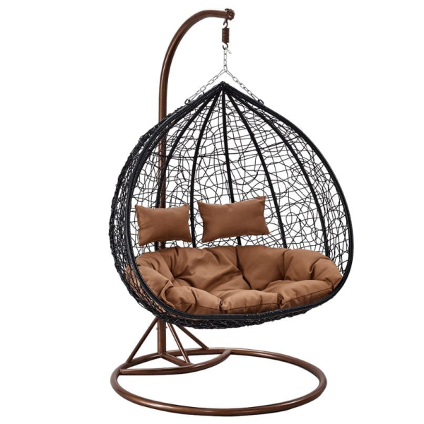 viseci-stol-za-dve-osebi-2 Viseč stol iz umetnega ratana za dve osebi Vedno ste sanjali o udobnem in stilskem