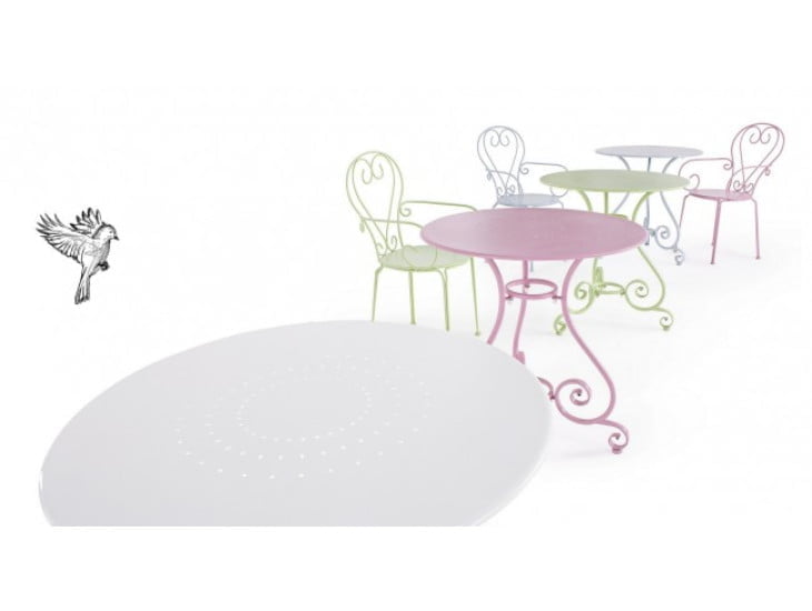 Vrtna mizica ETIENNE D70 bela