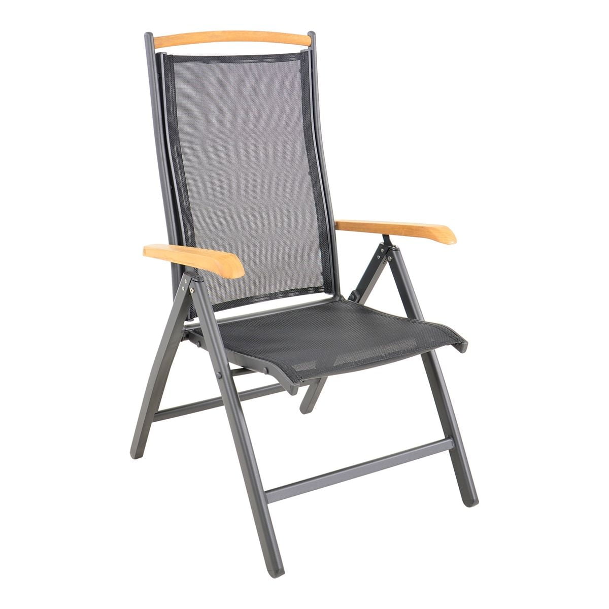 Vrtni stol - Zložljiv iz aluminija Zložljiv vrtni stol. Kovinsko ogrodje