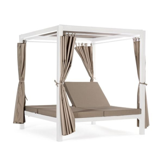 Kovinski ležalnik Bizzotto Dream White Daybed je celovita rešitev za vse