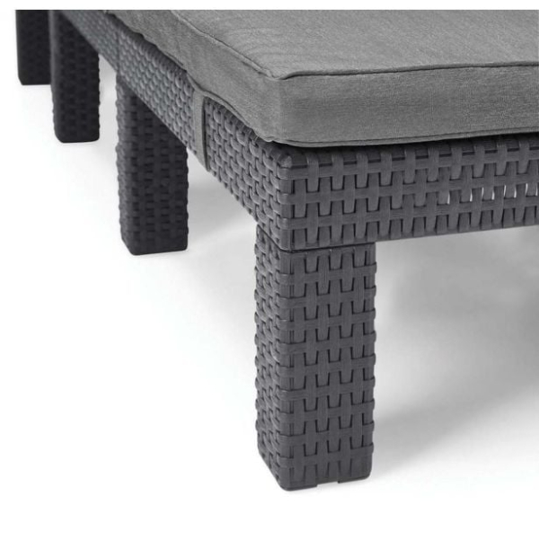 pp-lezalnik-keter-daytona-deluxe-3189500-1 ki ga je mogoče nastaviti v štiri položaje. Deluxe različica je razvita z izboljšano