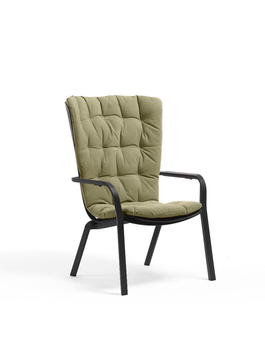 Vrtni počivalnik FOLIO, antracit/felce Vrtni počivalnik FOLIO vrhunskega proizvajalca vrtnega pohištva NARDI. Izredno zanimiv in udoben kos pohištva za oddih na vsakem vrtu in terasi. Počivalnik