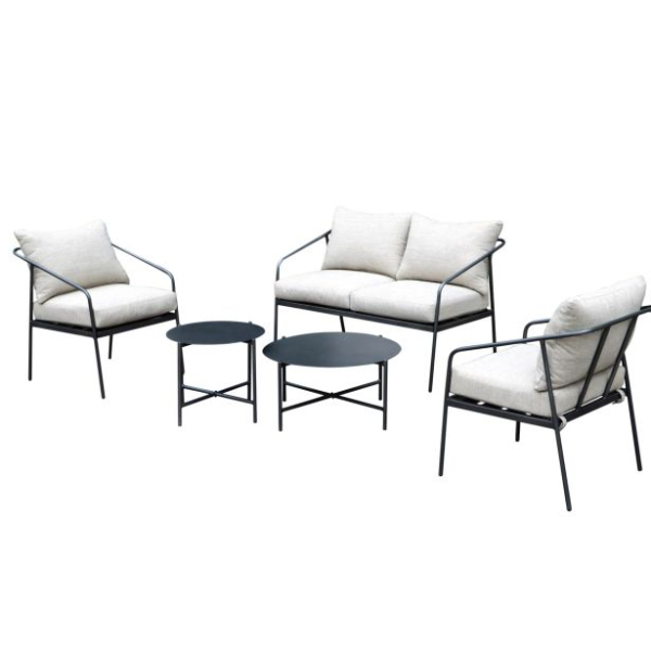 KOVINSKA VRTNA GARNITURA MQ MIA 5 DELNA Kovinska vrtna garnitura MIA; 5 delna