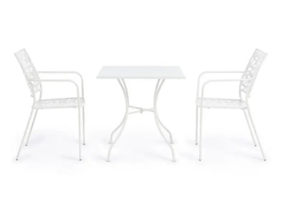 Vrtna mizica KELSIE 70X70 bela Vrtna mizica KELSIE 70X70 bela